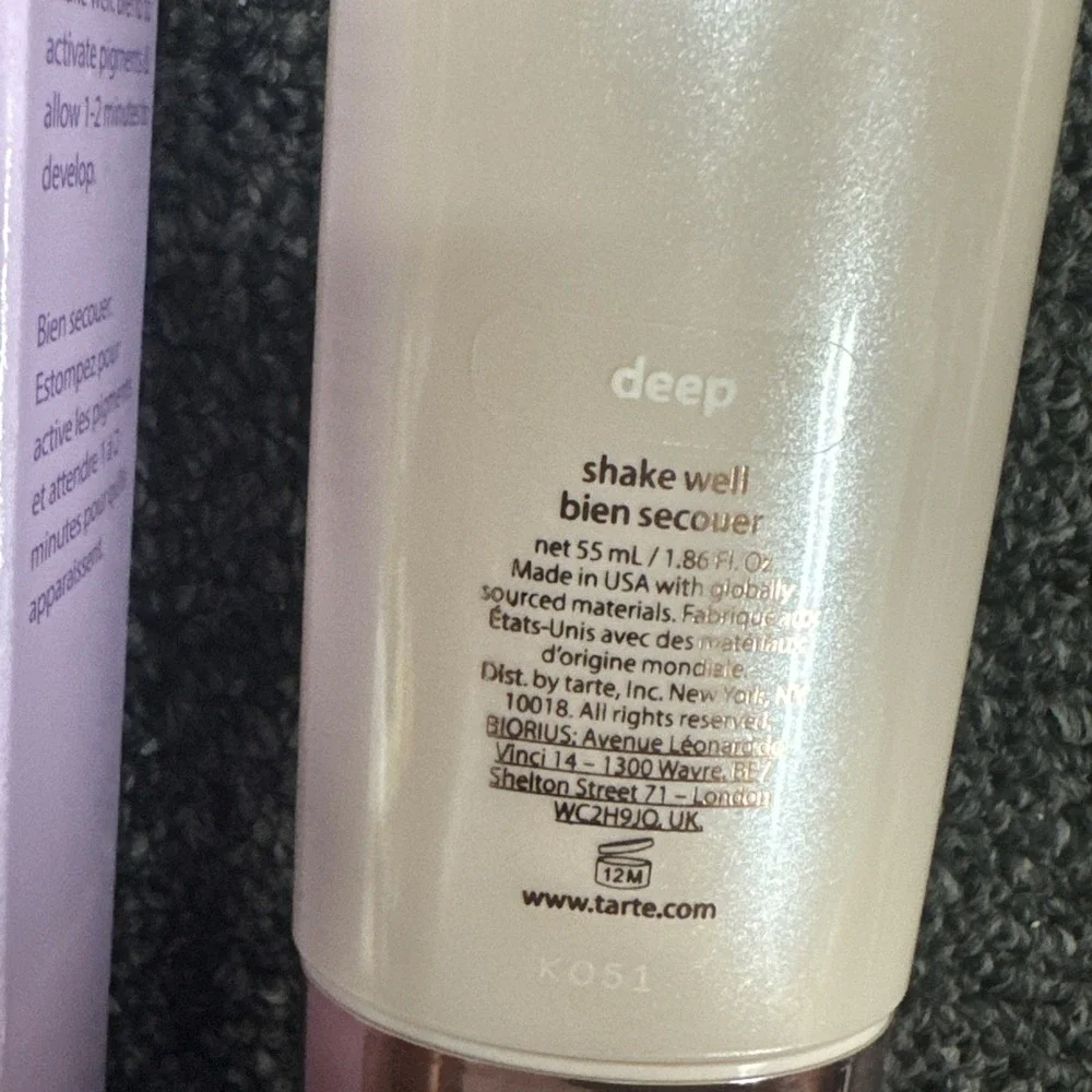 tarte CC color-correcting tinted serum Color: Deep - Opened